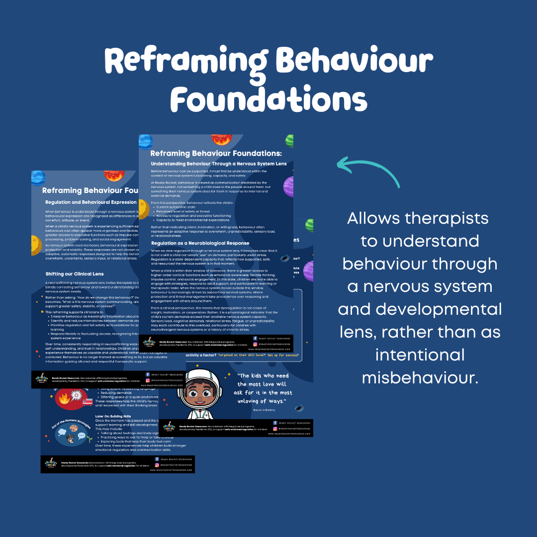 The Reframing Behaviour Therapist Pack