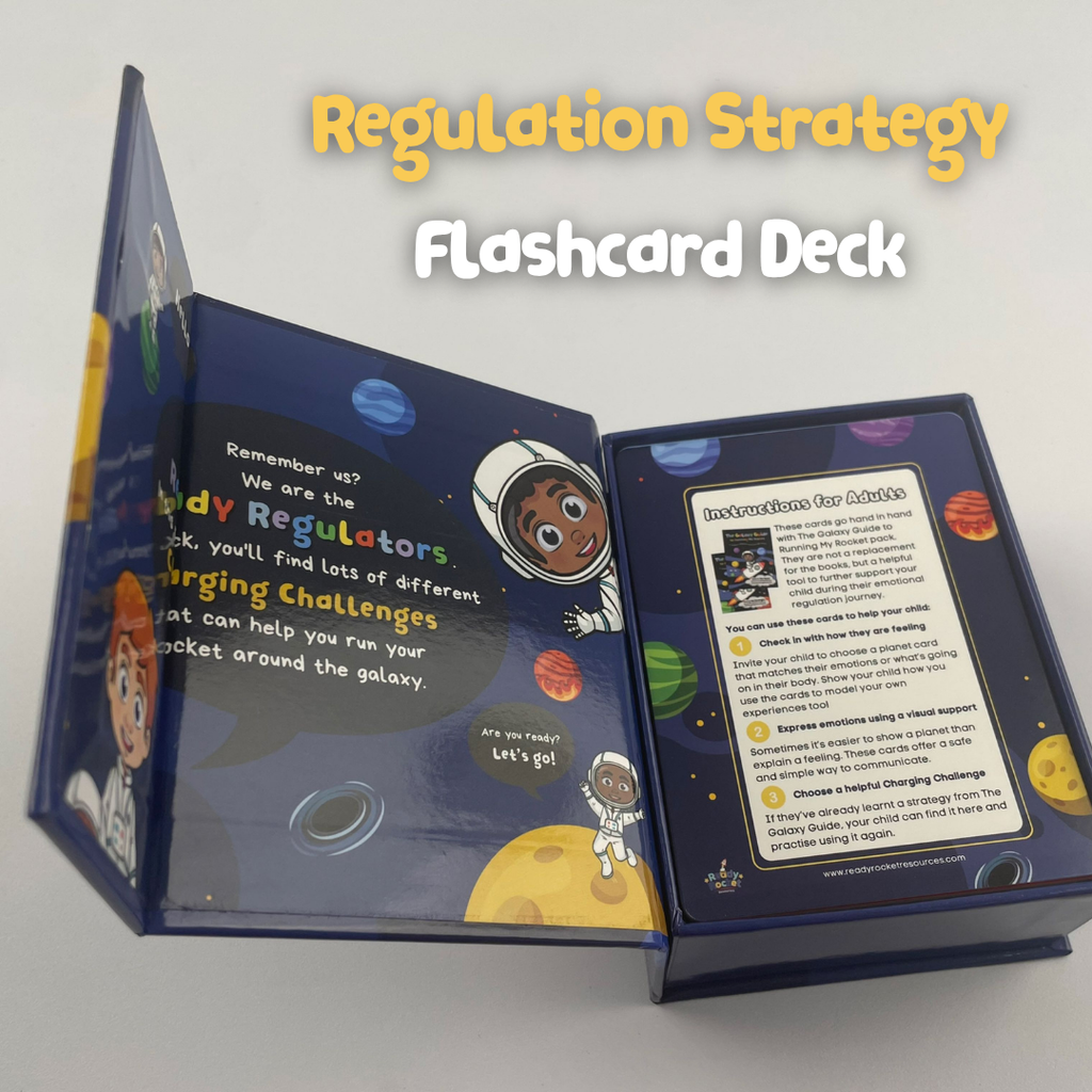 Ready Rocket Regulation Strategy Flashcard Deck | Emotional Regulation Cards for Children | Ages 5-12