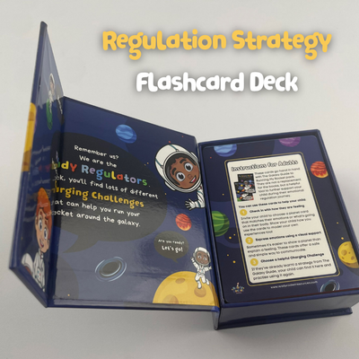 Ready Rocket Charging Challenges Flashcard Deck | Emotional Regulation Cards for Children | Ages 5-12