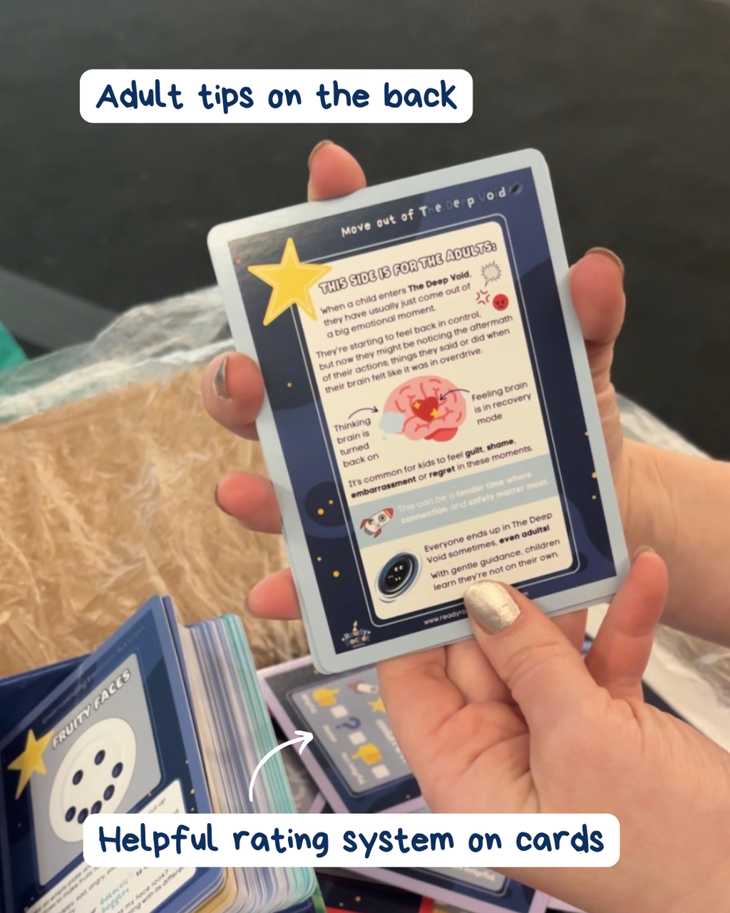 Ready Rocket Regulation Strategy Flashcard Deck | Emotional Regulation Cards for Children | Ages 5-12