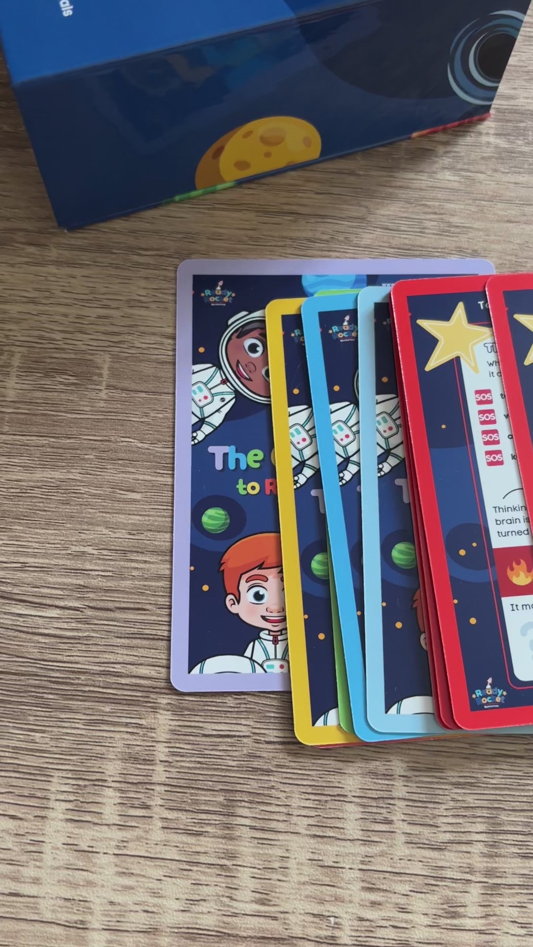 Ready Rocket Charging Challenges Flashcard Deck | Emotional Regulation Cards for Children | Ages 5-12