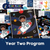 Educational materials for the year two Ready Rocket school learning program, featuring an astronaut on a rocket with space-themed design.